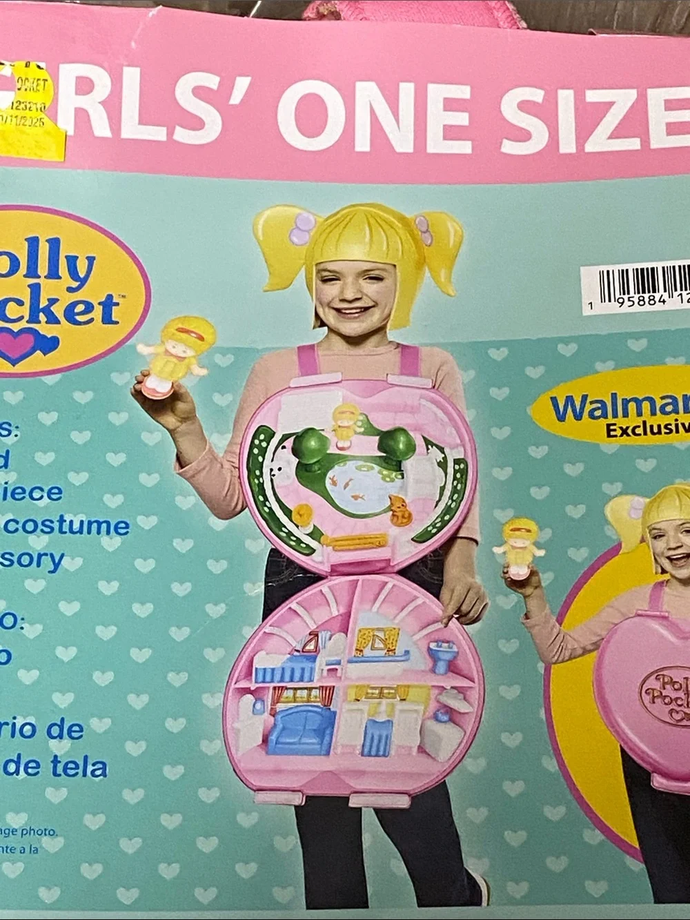 Polly pocket Halloween Girls' One Size Pink Costume with Accessories cosplay 90s